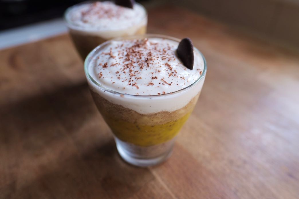 mango ginger chia seed pudding