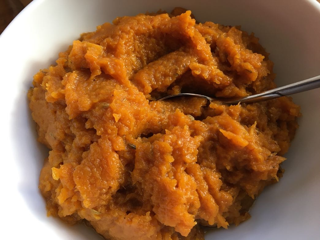 Sweet butternut squash filling