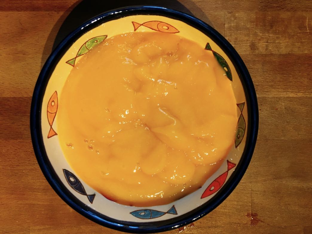 Mango and ginger pudding