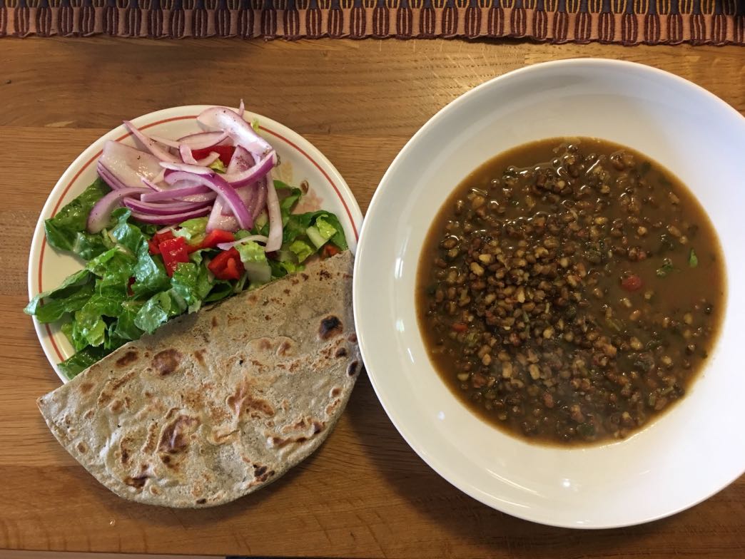 Rotal with a dhal curry