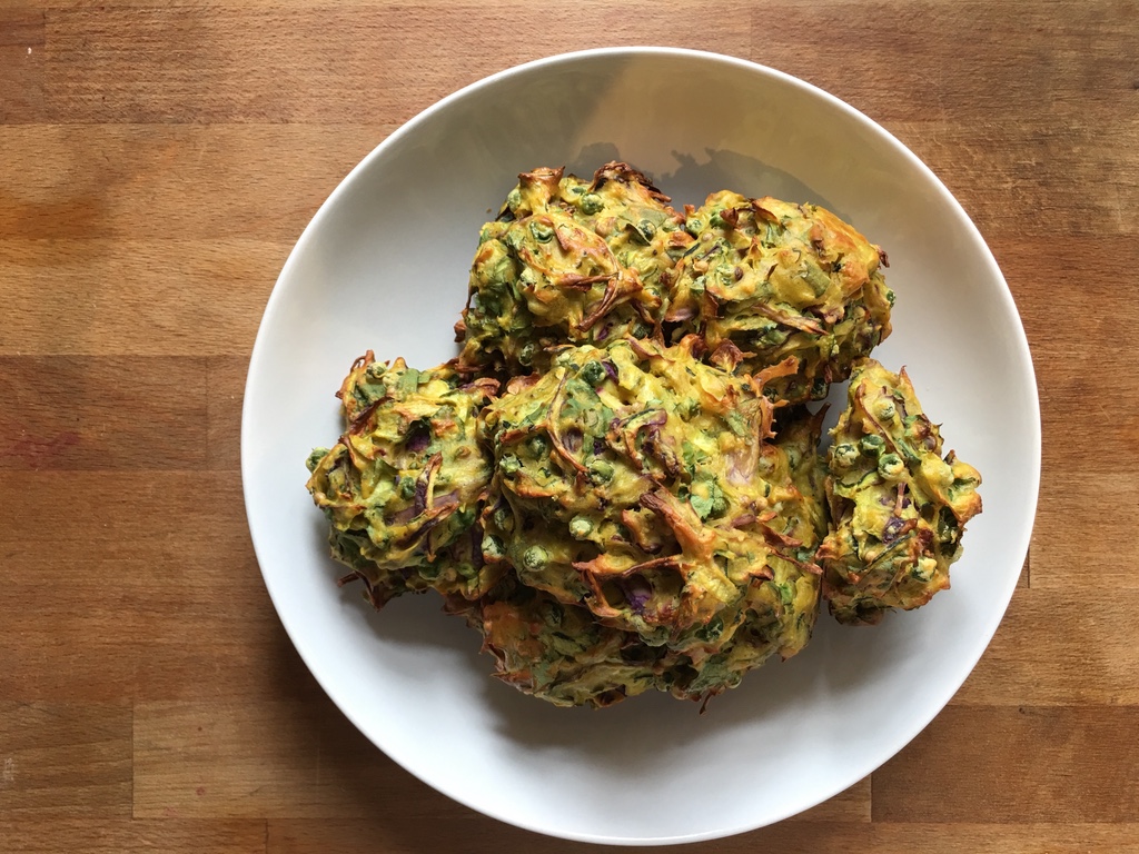 Baked bhajis